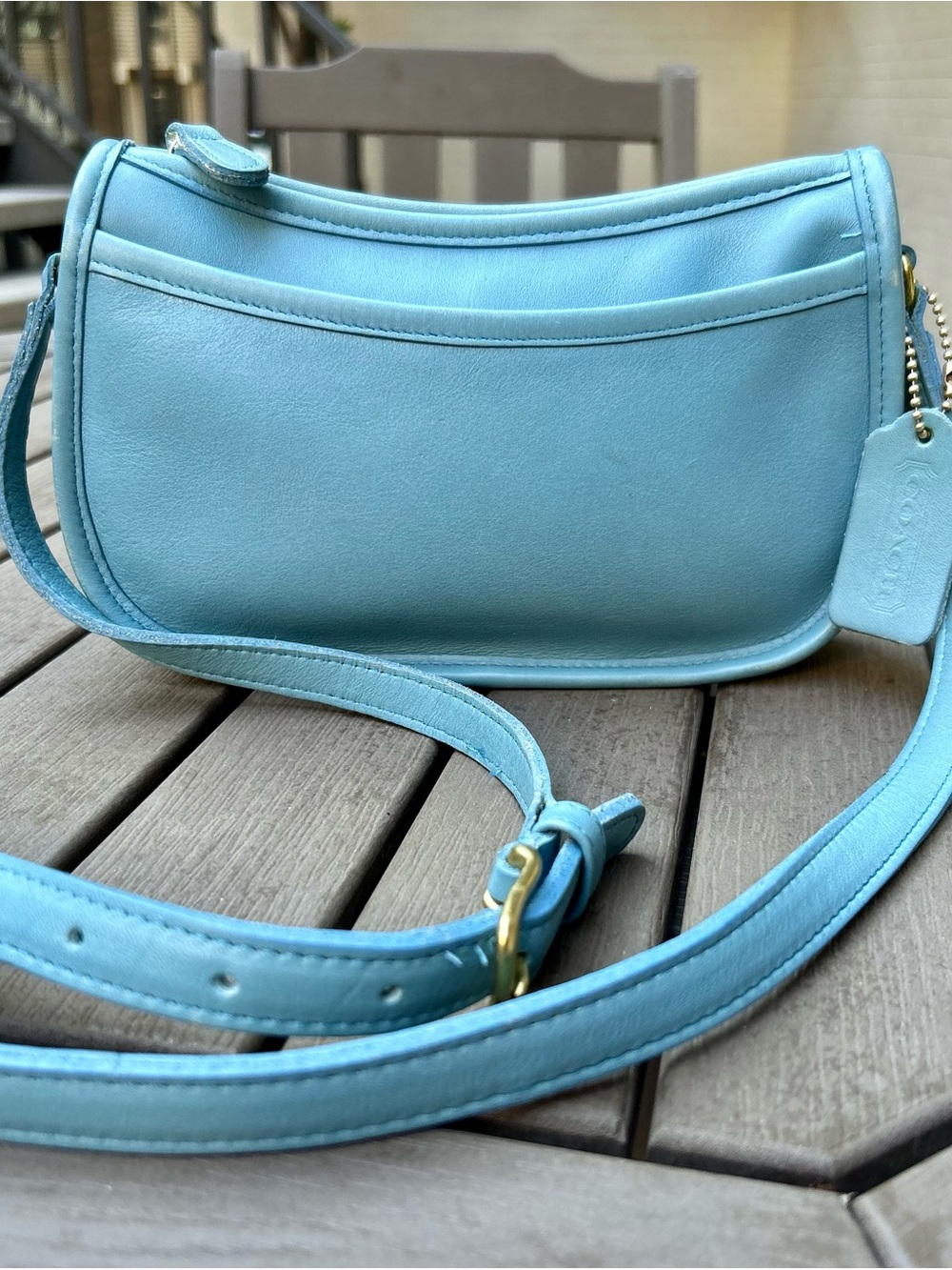 Vintage Coach Wendie Glacier Crossbody Shoulder Bag Purse #9031 - Picture 1 of 15